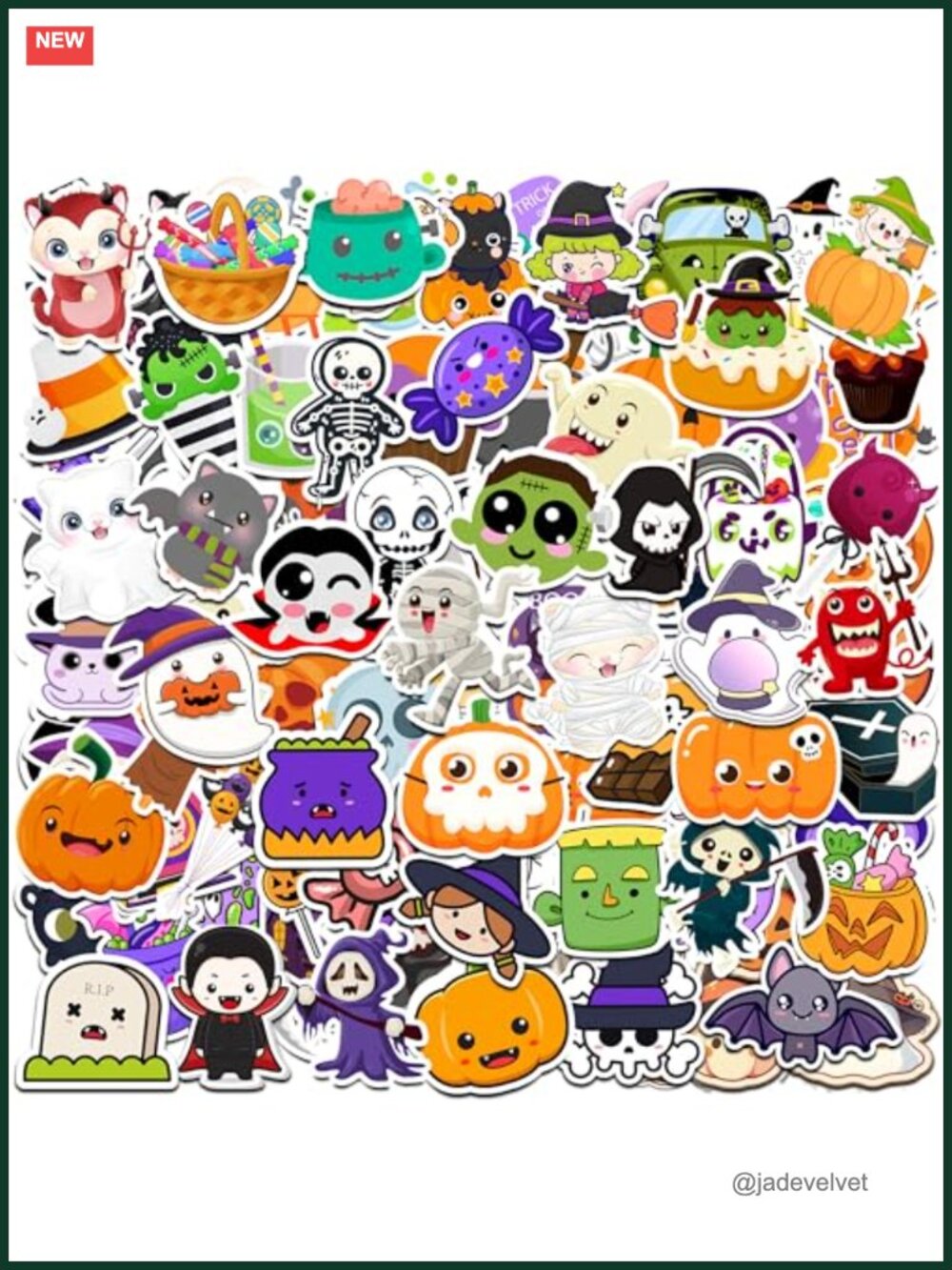 100PCS Halloween Vinyl Waterproof Stickers Party Favors